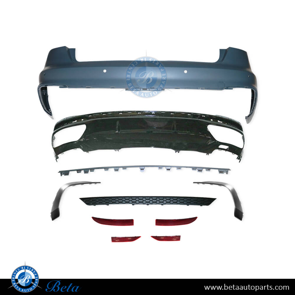 Rear Bumper with PDC and Park Assist for Audi A4 S-Line 2020-Up models, Part Number 8W5807067L Rear Bumper with PDC and Park Assist for Audi A4 S-Line 2020-Up models, Part Number 8W5807067L